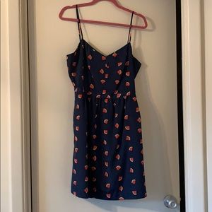 Watermelon printed cami dress
